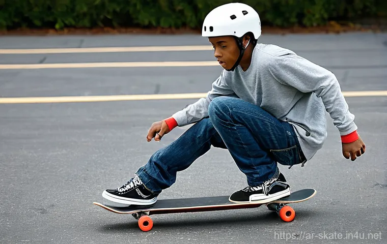 스케이트 속도 조절 요령 - **Prompt 1: Balanced Beginner on a Skateboard**
A full-shot image of a confident 16-year-old gir... 스케이트 속도 조절 요령 - **Prompt 1: Balanced Beginner on a Skateboard**
A full-shot image of a confident 16-year-old gir...