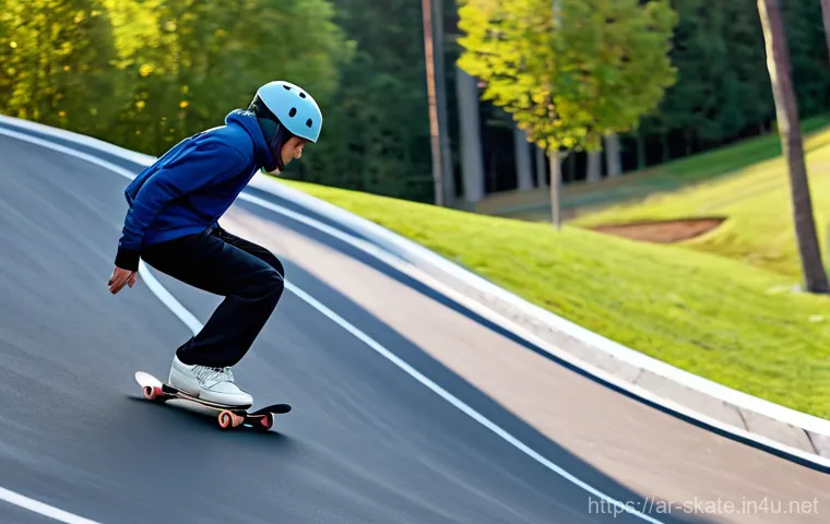 스케이트 속도 조절 요령 - **Prompt 2: Controlled T-Stop Braking Technique**
A dynamic mid-shot image of a focused 17-year-... 스케이트 속도 조절 요령 - **Prompt 2: Controlled T-Stop Braking Technique**
A dynamic mid-shot image of a focused 17-year-...